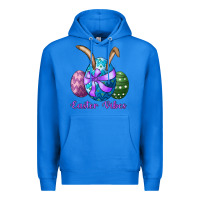 True Royal easter bunny ear eggs easter vibes Premium Hoodie - RanaPortraitStore