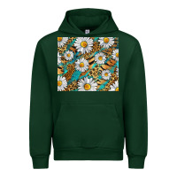Foreset Green Leopard And Tiger Daisy Urban Hoodie - RanaPortraitStore