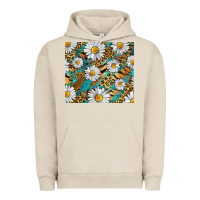 Pigment French Oak Leopard And Tiger Daisy Urban Hoodie - RanaPortraitStore