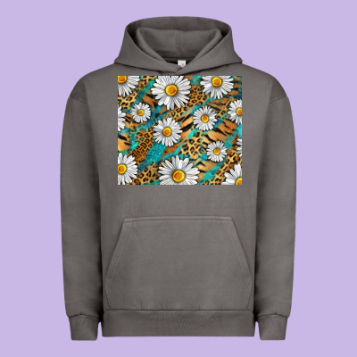 Urban Hoodie Leopard And Tiger Daisy
