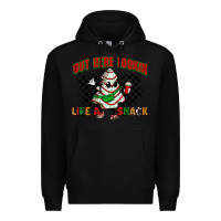 Black out here lookin like a snack Premium Hoodie - Zillion Design Studio