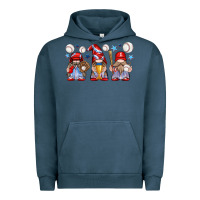 Pigment Midnight Navy baseball gnome Urban Hoodie - texasbilliewilder