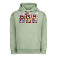 Pigment Oil Green baseball gnome Urban Hoodie - texasbilliewilder