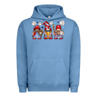Pigment Pebble Blue baseball gnome Urban Hoodie - texasbilliewilder