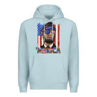 Blue Mist merica with lincoln Premium Hoodie - texasbilliewilder