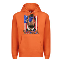 Carrot merica with lincoln Premium Hoodie - texasbilliewilder