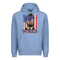 Colony Blue merica with lincoln Premium Hoodie - texasbilliewilder