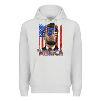 Dove Grey merica with lincoln Premium Hoodie - texasbilliewilder