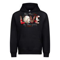 Black for the love of the game baseball Urban Hoodie - Zillion Design Studio