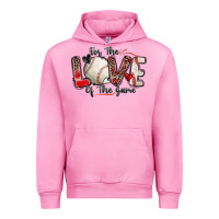 Fuchsia Pink for the love of the game baseball Urban Hoodie - Zillion Design Studio