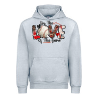 Heather Grey for the love of the game baseball Urban Hoodie - Zillion Design Studio