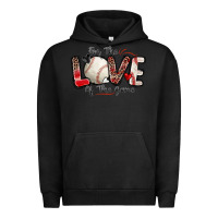 Pigment Black for the love of the game baseball Urban Hoodie - Zillion Design Studio
