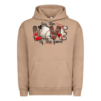 Pigment Burro for the love of the game baseball Urban Hoodie - Zillion Design Studio