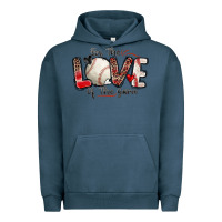 Pigment Midnight Navy for the love of the game baseball Urban Hoodie - Zillion Design Studio