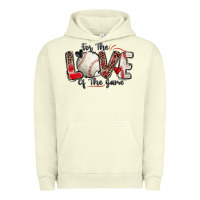 Pigment Pistachio for the love of the game baseball Urban Hoodie - Zillion Design Studio