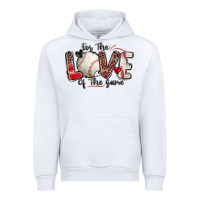White for the love of the game baseball Urban Hoodie - Zillion Design Studio