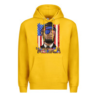Lemon merica with lincoln Premium Hoodie - texasbilliewilder