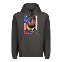 Smoke merica with lincoln Premium Hoodie - texasbilliewilder