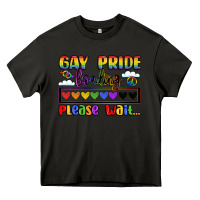 Asphalt gay pride loading please wait Heavy Core Tee - LillyAllenDesigns