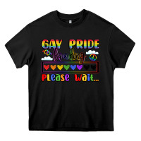 Black gay pride loading please wait Heavy Core Tee - LillyAllenDesigns
