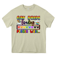 Mossy gay pride loading please wait Heavy Core Tee - LillyAllenDesigns