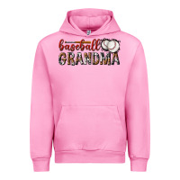 Fuchsia Pink baseball grandma with leopard Urban Hoodie - texasbilliewilder