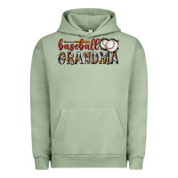 Pigment Oil Green baseball grandma with leopard Urban Hoodie - texasbilliewilder