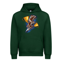 Forest Green football lightning bolt Urban Hoodie - Zillion Design Studio