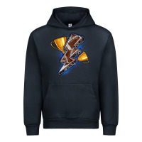Navy football lightning bolt Urban Hoodie - Zillion Design Studio