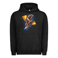 Pigment Black football lightning bolt Urban Hoodie - Zillion Design Studio