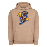 Pigment Burro football lightning bolt Urban Hoodie - Zillion Design Studio