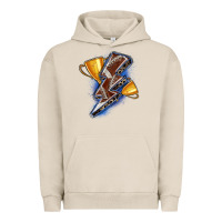 Pigment French Oak football lightning bolt Urban Hoodie - Zillion Design Studio