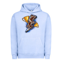 Pigment Grape Ice football lightning bolt Urban Hoodie - Zillion Design Studio