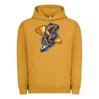 Pigment Peanut Butter football lightning bolt Urban Hoodie - Zillion Design Studio