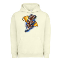 Pigment Pistachio football lightning bolt Urban Hoodie - Zillion Design Studio