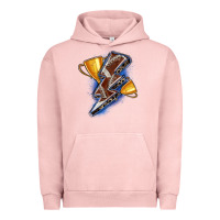 Pigment Salmon football lightning bolt Urban Hoodie - Zillion Design Studio