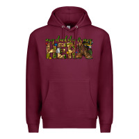 Burgundy my daddy is my hero army western Premium Hoodie - texasbilliewilder