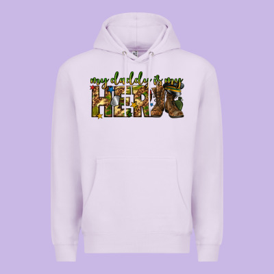 My Daddy Is My Hero Army Western Premium Hoodie Designed By Texasbilliewilder