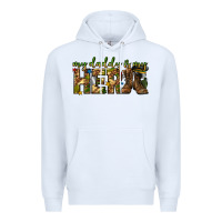 White my daddy is my hero army western Premium Hoodie - texasbilliewilder