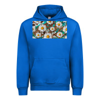 Cobalt leopard daisy Urban Hoodie - RanaPortraitStore