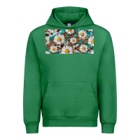 Emerald leopard daisy Urban Hoodie - RanaPortraitStore
