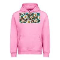 Fuchsia Pink leopard daisy Urban Hoodie - RanaPortraitStore