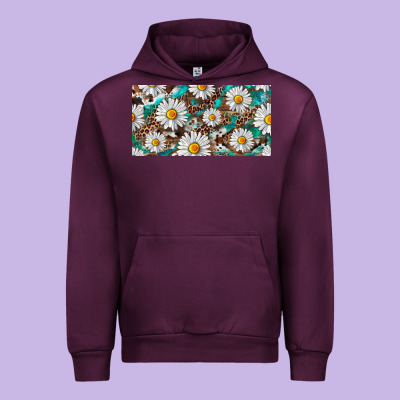 Urban Hoodie leopard daisy