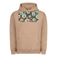 Pigment Burro leopard daisy Urban Hoodie - RanaPortraitStore