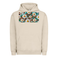 Pigment French Oak leopard daisy Urban Hoodie - RanaPortraitStore