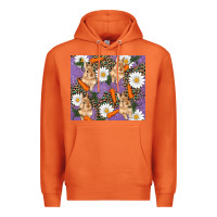 Carrot easter bunny carrot daisys leopard glitter Premium Hoodie - RanaPortraitStore