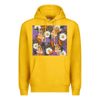 Lemon easter bunny carrot daisys leopard glitter Premium Hoodie - RanaPortraitStore