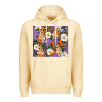 Pina Colada easter bunny carrot daisys leopard glitter Premium Hoodie - RanaPortraitStore