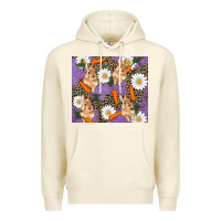 Sandshell easter bunny carrot daisys leopard glitter Premium Hoodie - RanaPortraitStore