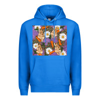 True Royal easter bunny carrot daisys leopard glitter Premium Hoodie - RanaPortraitStore